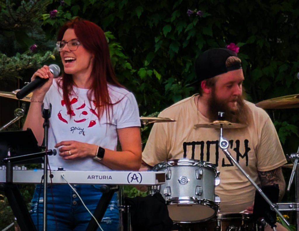 Jessica Harrison and Gordon Fjeldsted of Logan, Utah, band Jalapeno and the Poppers