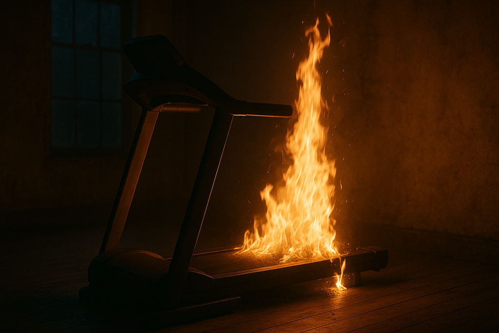 Sometimes project management can feel like running on a treadmill. Also, the treadmill is on fire.