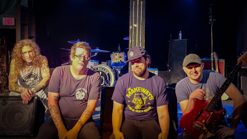 Jeff Dillon alongside members of his band "Jeff Dillon and The Revival"